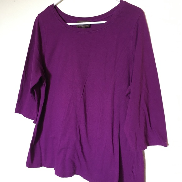 Pull Col V En Cachemire 100% – Fenn Wright Manson Taille M – Violet